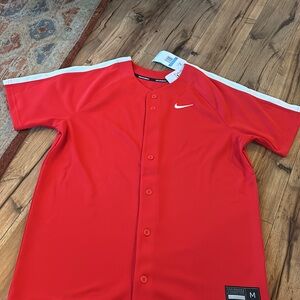 Nike Red Baseball Jersey size medium NWT